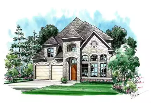 image of french country house plan 5126